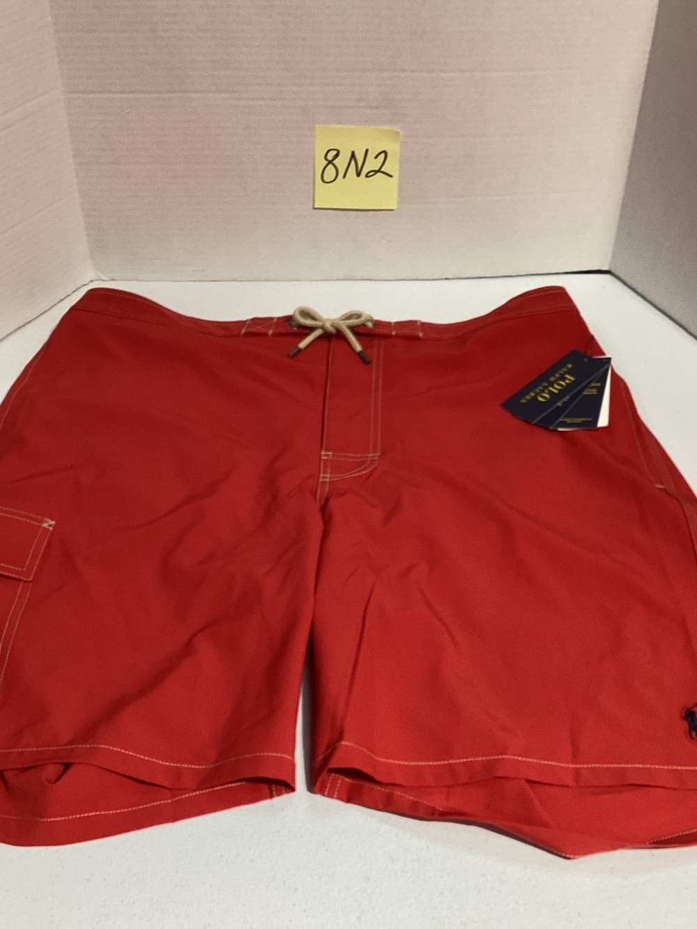 Polo by Ralph Lauren Red Men's Swim Board Shorts